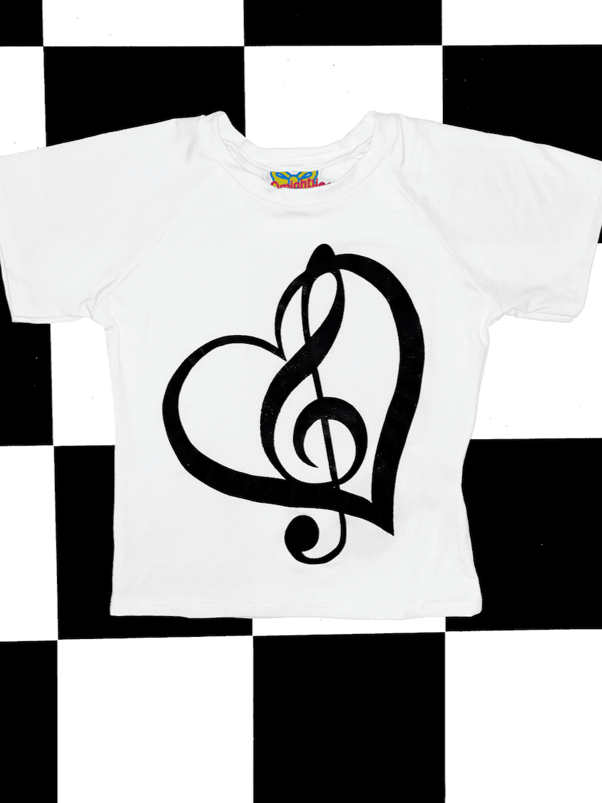 I HEART MUSIC BABY TEE