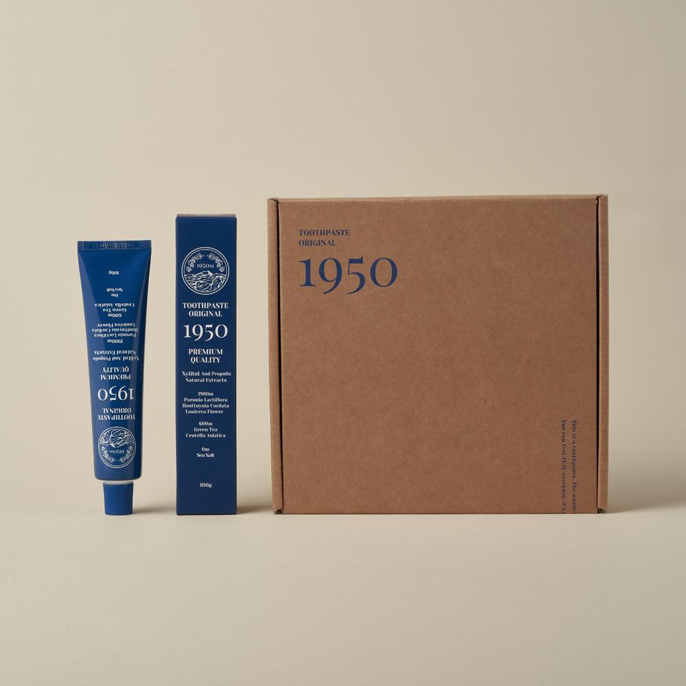 [1950][단품세트]제주 미네랄솔트 블루 오가닉 치약 5개입+기프트백 증정