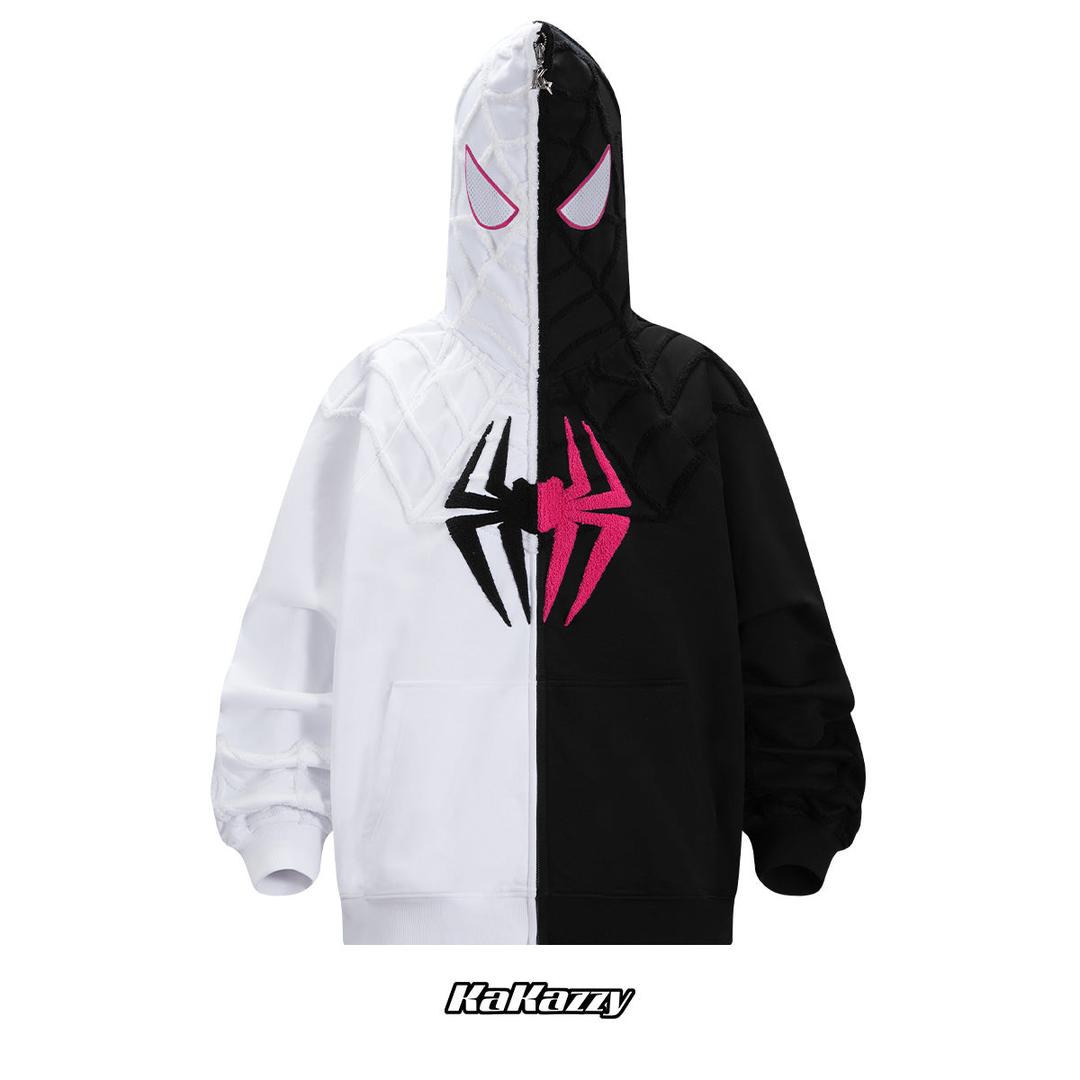 Kakazzy Full Zip Hoodie White And Black（Eyes Can See）