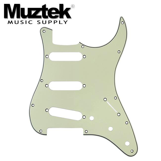 Muztek MPG-AM SSS / 아메리칸 스트랫 펜더 호환 픽가드  (Mint Green)