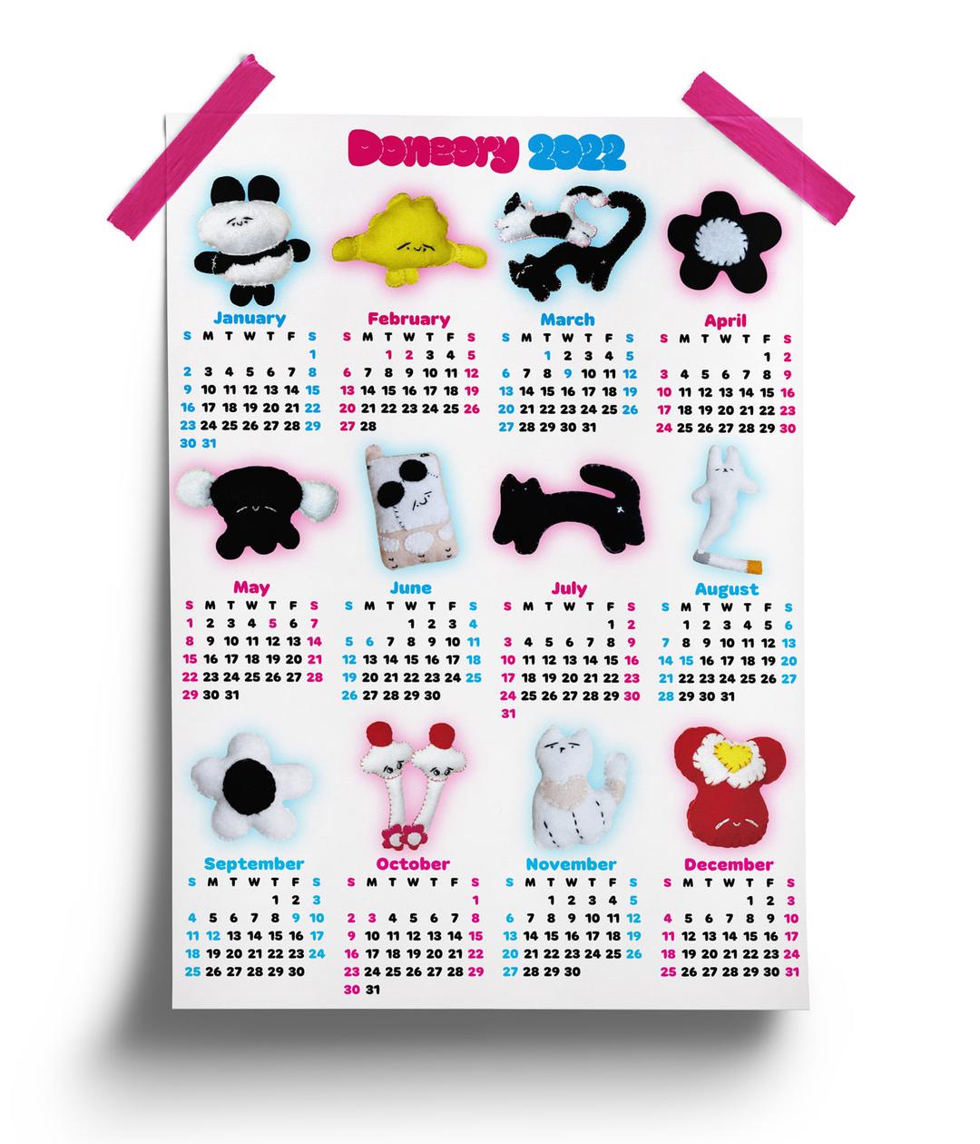 2022 doneory calendar