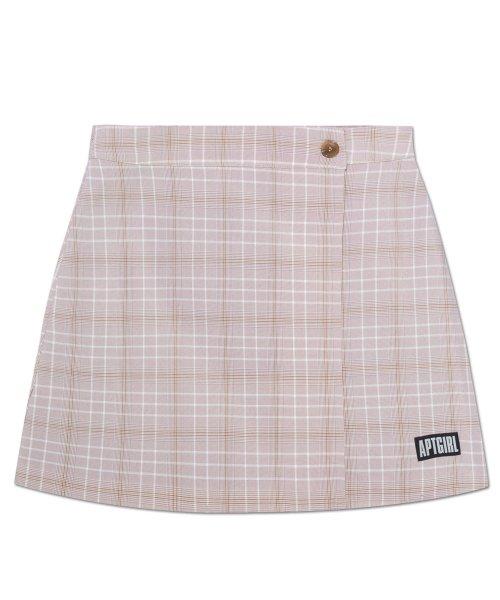 스젠 Lenny Button Low-Waist Skirt (Black) - 위시버킷