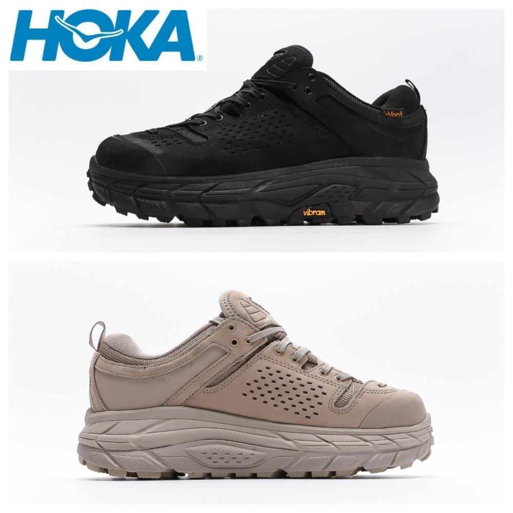 호카오네오네 HOKA ONE ONE Tor Ultra Low 통굽 톱니 탱크 아웃도어 스니커즈 블랙 1105689-SIMPLY TAUPE 1105689-BLK