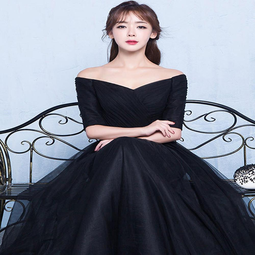 블랙 연주회 무대드레스 58