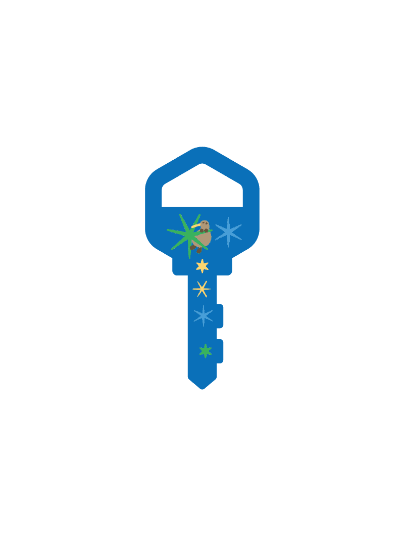 키위새와 별 열쇠키링