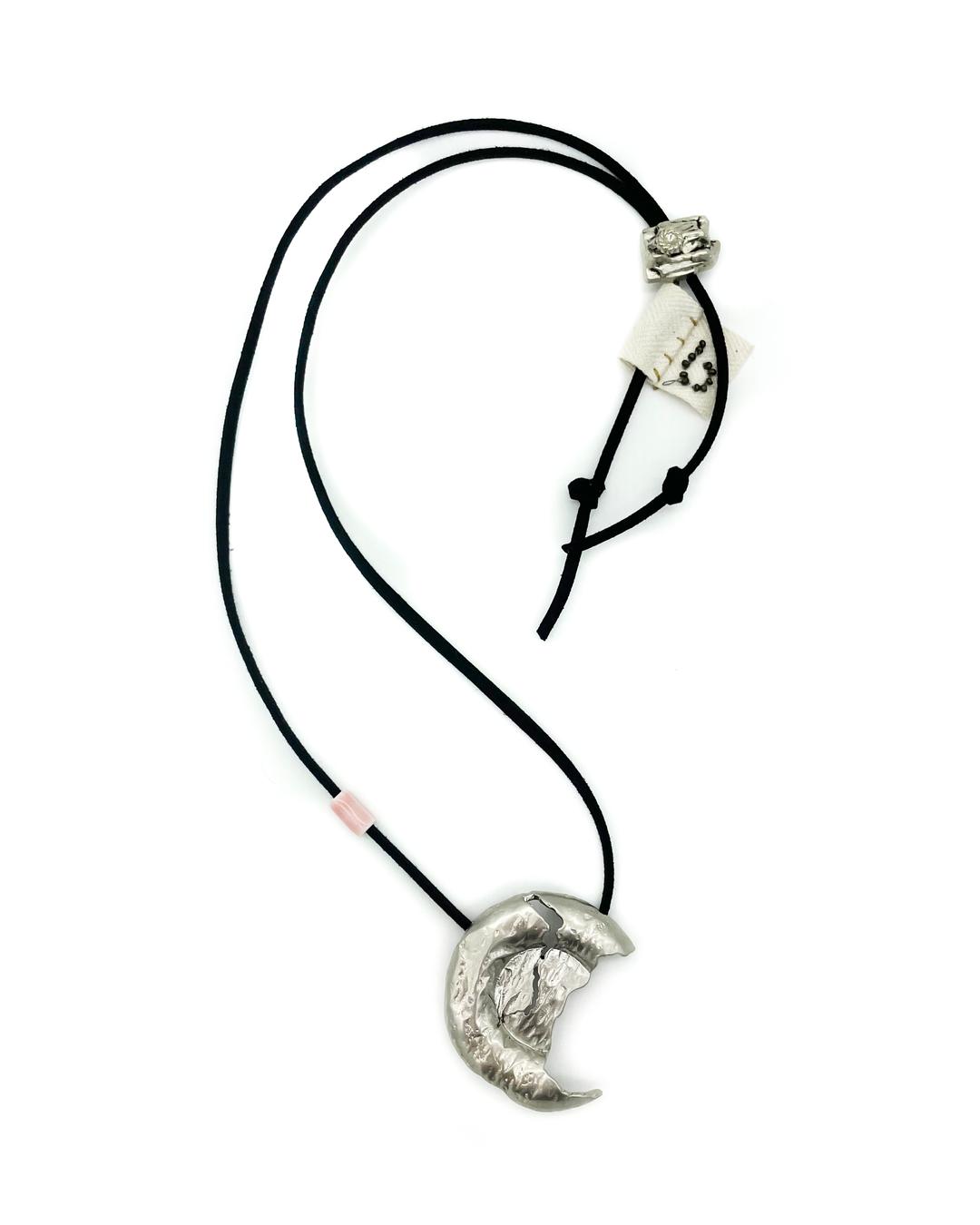 Crystal moon necklace