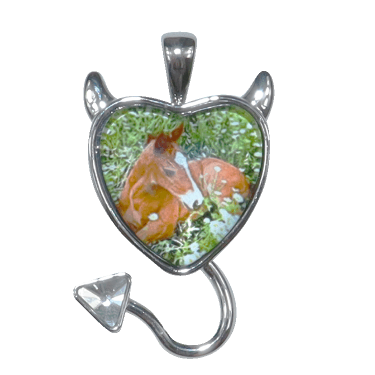 Devil heart necklace : hurjaboykorea