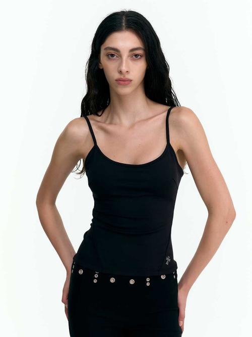 CONTOUR SCOOP CAMI (BLACK)