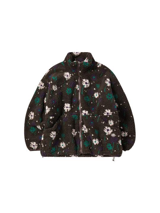[2nd] W SHEARLING FLOWER JACKET [BLACK]