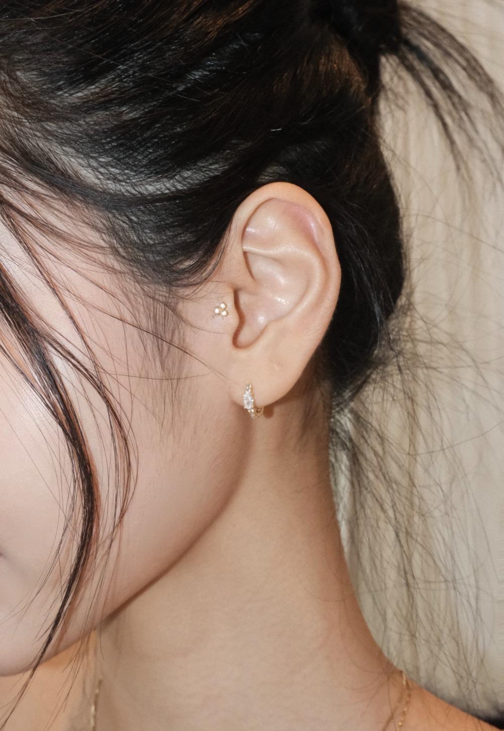 Triangle piercing