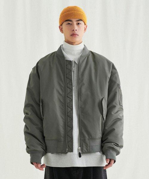 오버 핏 MA-1 재킷 [더스티 카키]