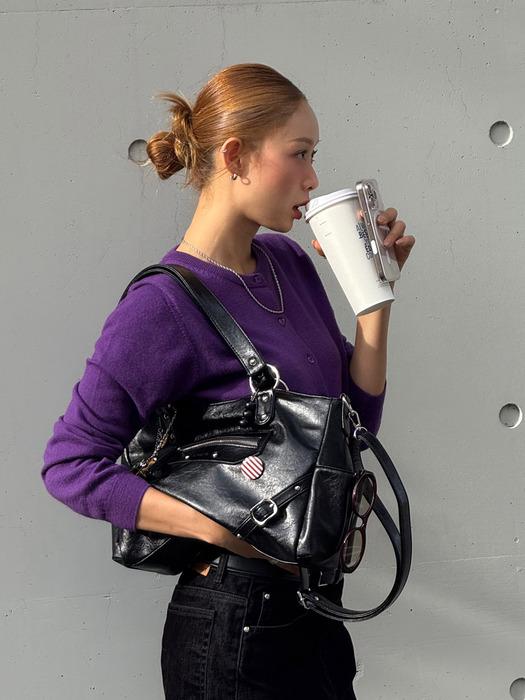 [설현 PICK]ANC STUD RING BAG_BLACK