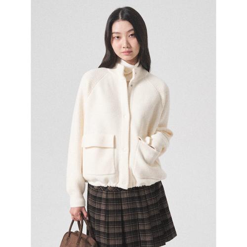 팬시얀 니트 아우터  아이보리