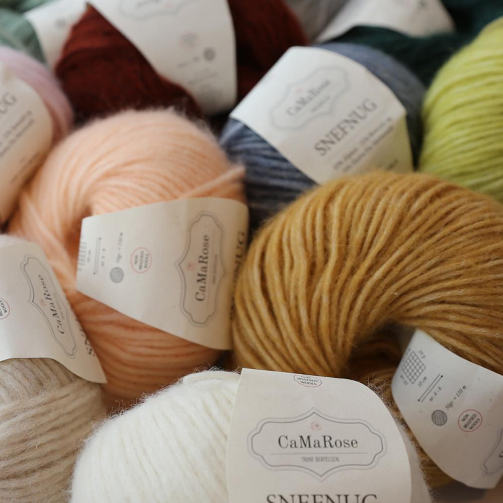 CamaRose Snefnug(SnowFlake) 카마로즈 스노우플레이크  알파카 울 쁘띠니트 썬데이스웨터 드리미 탑다운가디건