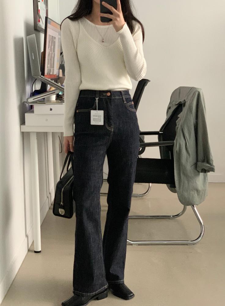 [가을 생지 논페이드 부츠컷] 키작은여자 키작녀 청바지