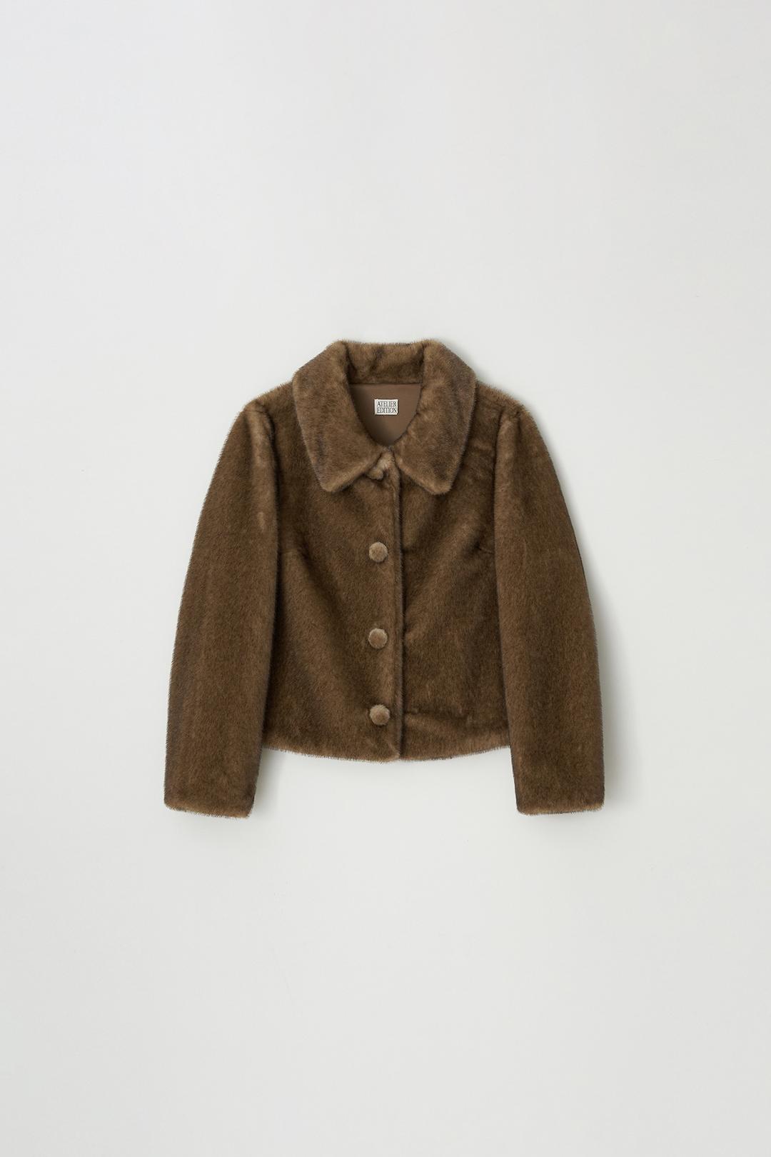 Eco Fur Jacket (brown)