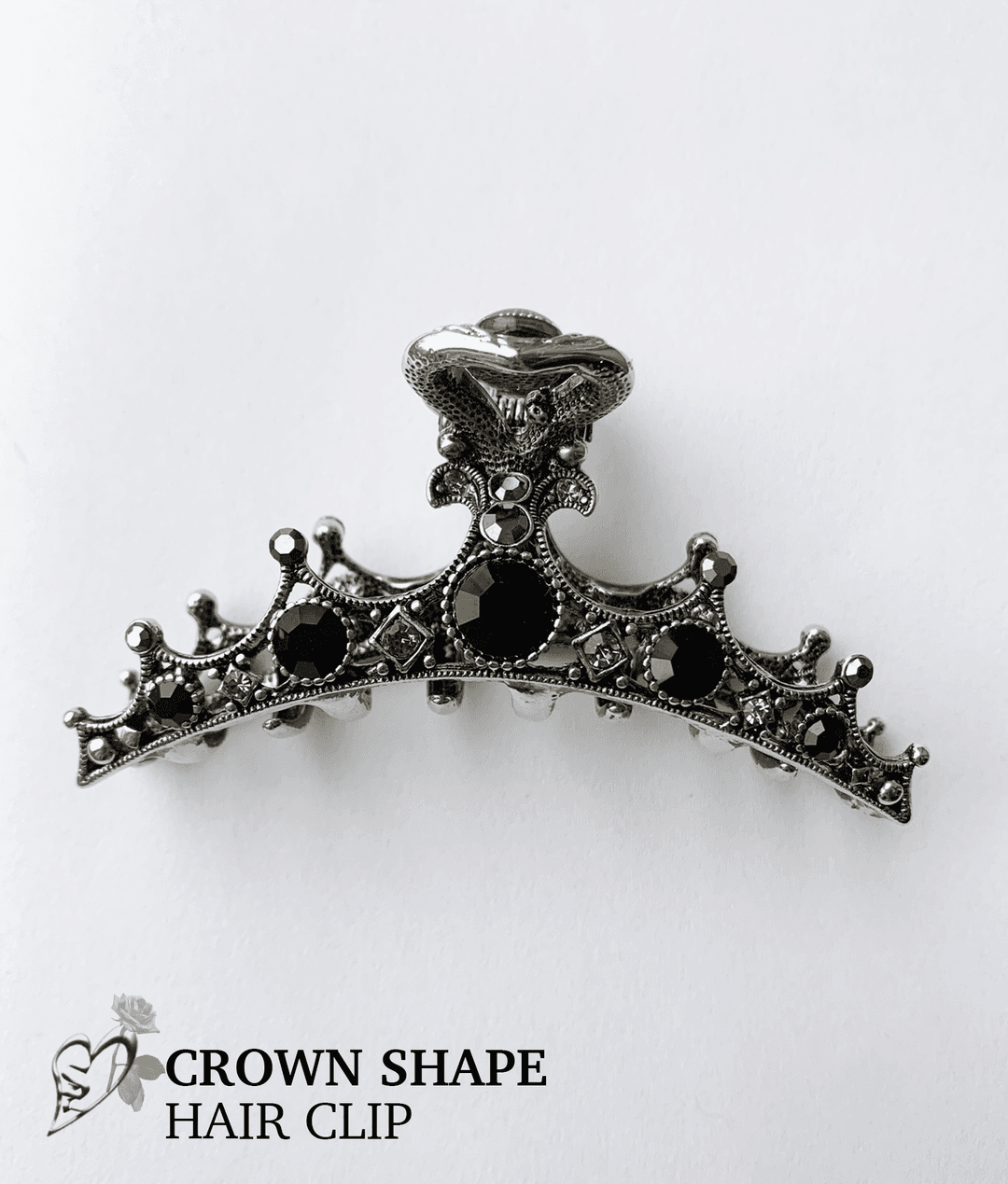 Crown hair clip