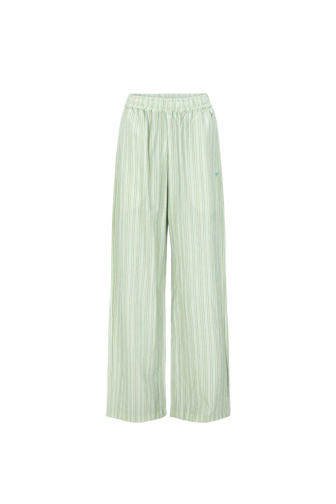 stripe pants green