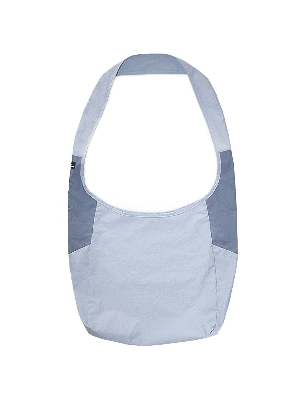 002 Foldable Cross Bag*Recycled Nylon in Sky Blue