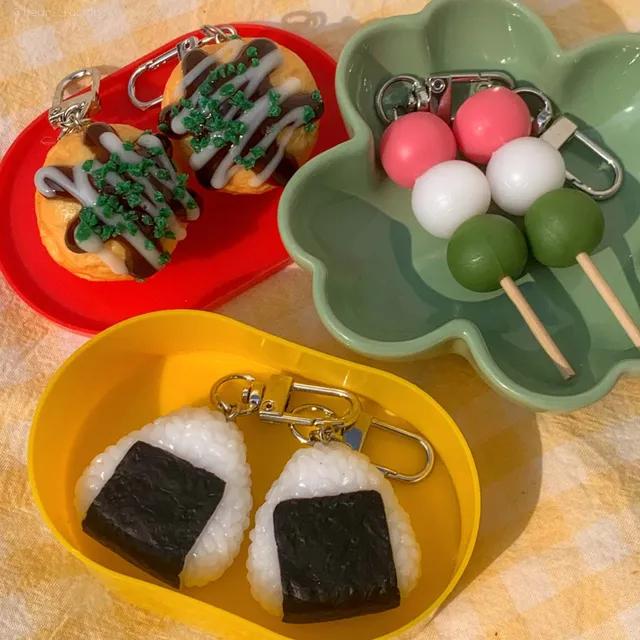 (1+1할인) 리얼 당고 타코야끼 오니기리 주먹밥 키링