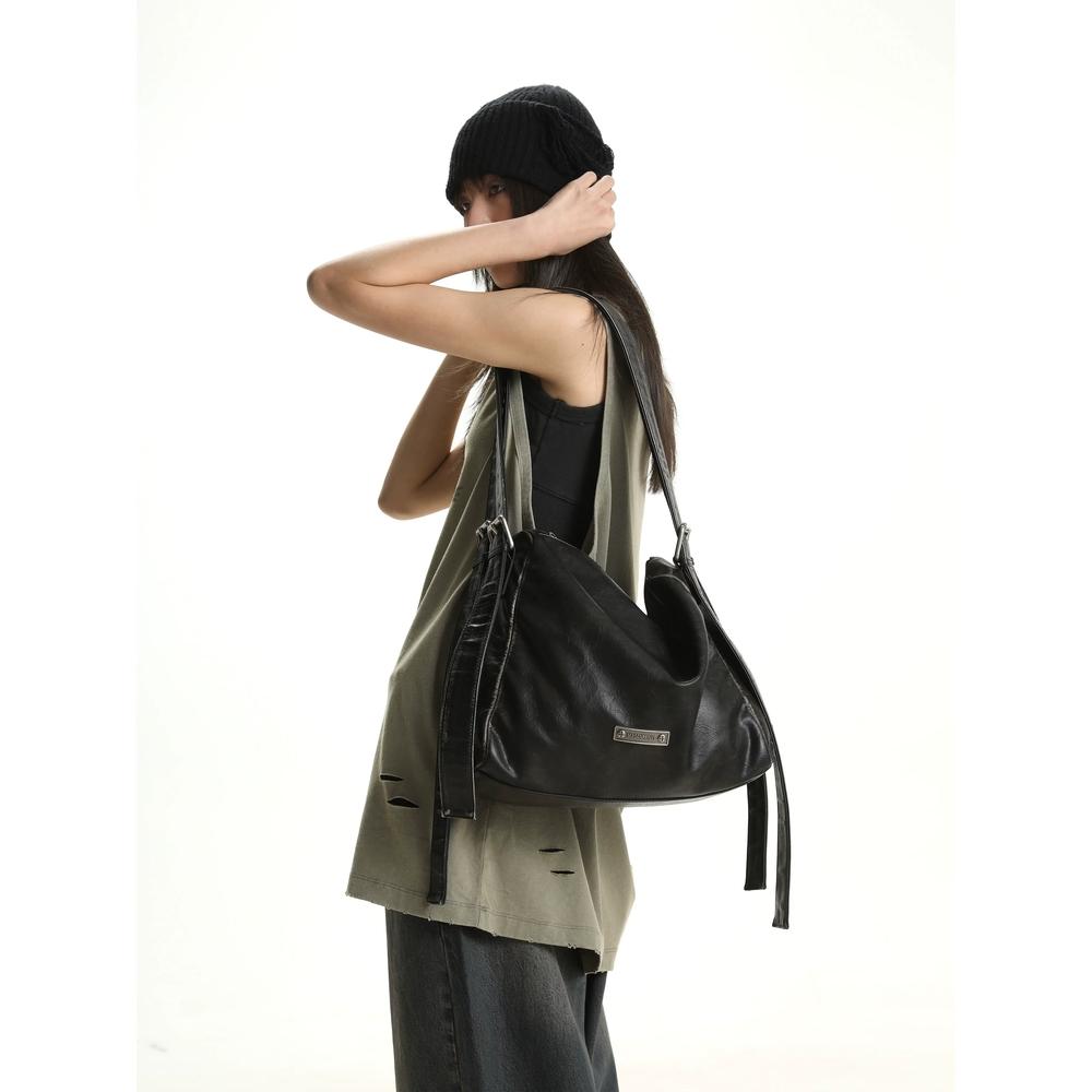 MASONPRINCE 메이슨프린스 스트랩 캐주얼 크로스백 벨크로 숄더백 토트백