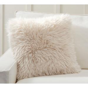 럭스 폭스 퍼 쿠션커버_20x20(아이보리)