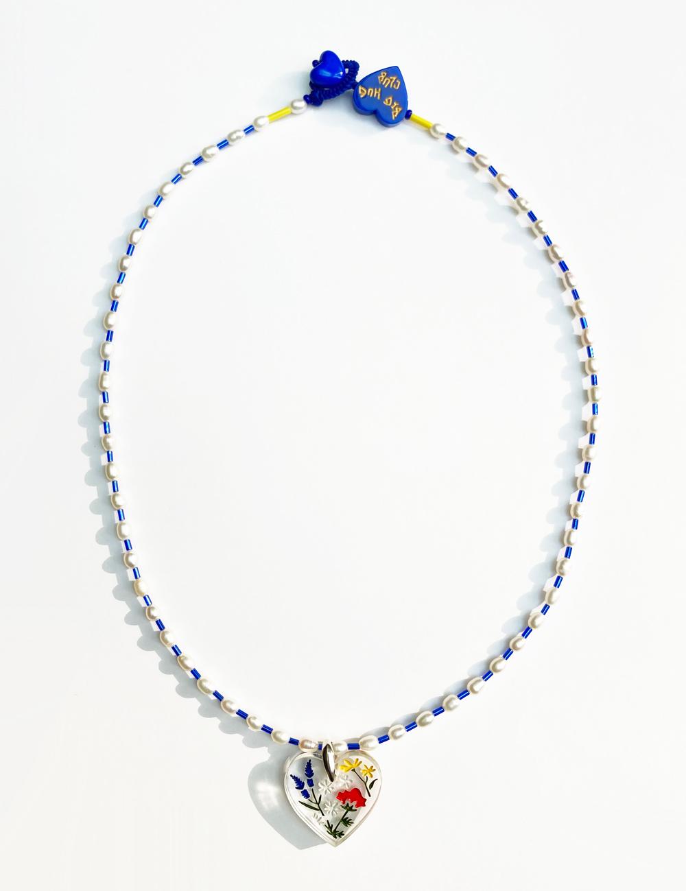 BLUE WILDFLOWERS necklace