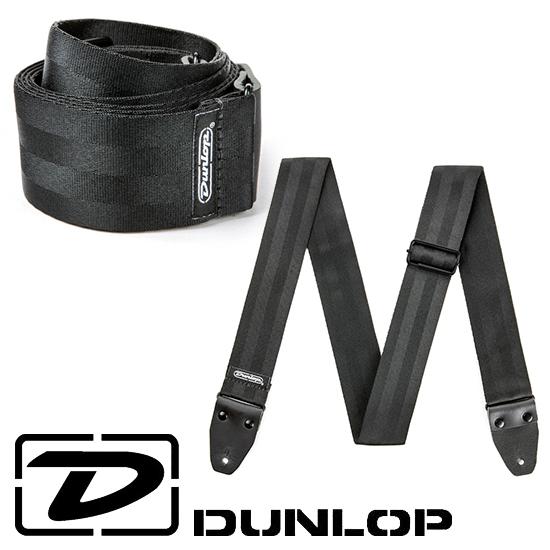 [Dunlop] Deluxe Seatbelt Strap - Black, 블랙 컬러 (안전벨트 재질 스트랩)