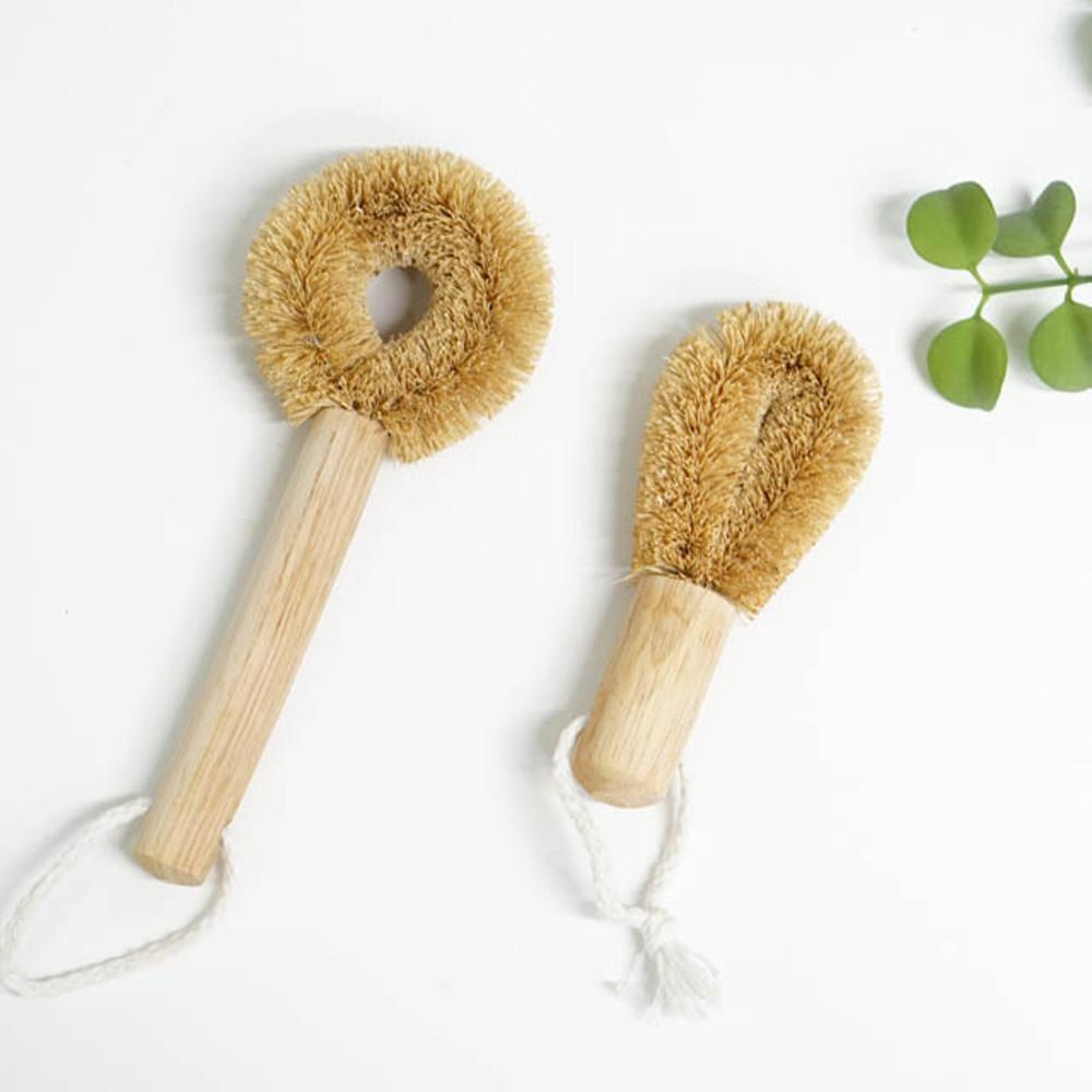 야자수 다용도 브러쉬)주방 청소 솔,수세미 소