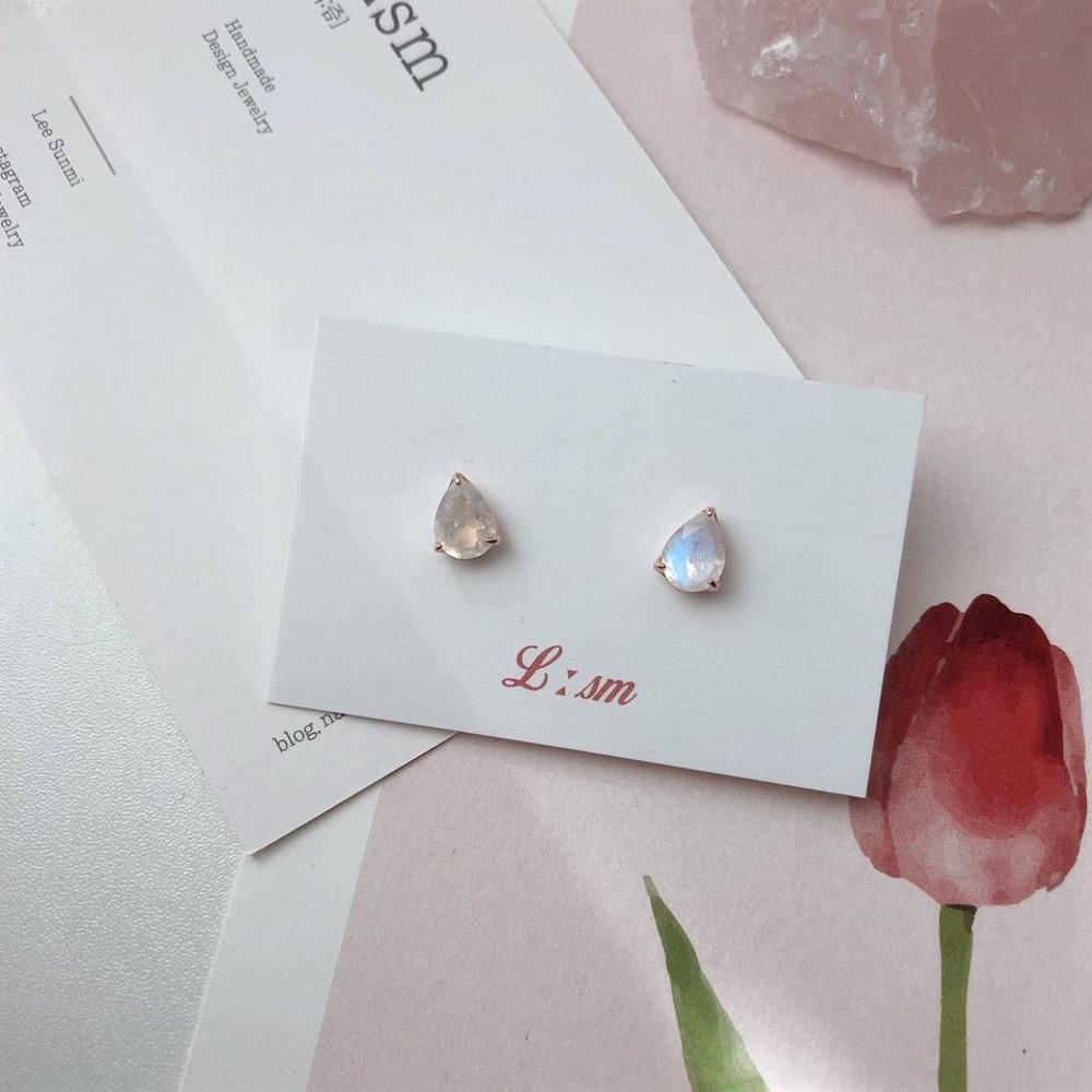 주얼리즘 레인보우 천연원석 귀걸이