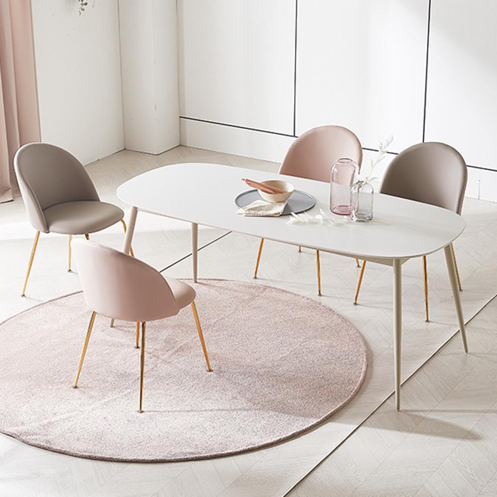 바이더하임 프랑코 엠 12T 통 세라믹(포세린) 테이블 화이트 4인용 6인용 식탁