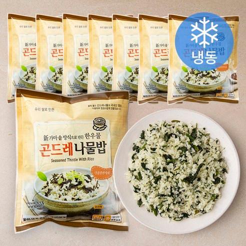 한우물 곤드레 나물밥 (냉동), 210g, 8개 - 즉석볶음밥 | 쿠팡