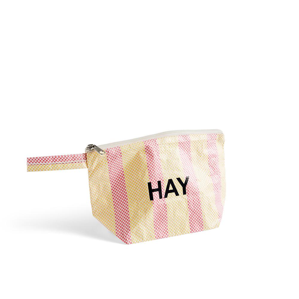 HAY 캔디 스트라이프 워시백 Candy Stripe Wash Bag S / Red and yellow (AC511-A601-AL45)