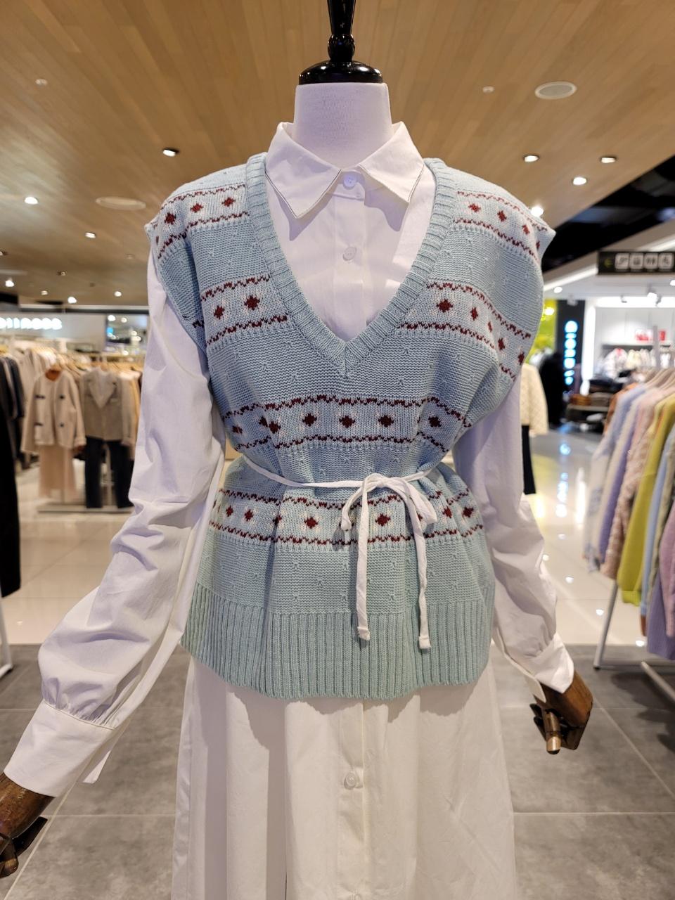 [나인스텝] 니트조끼 N22NW2109