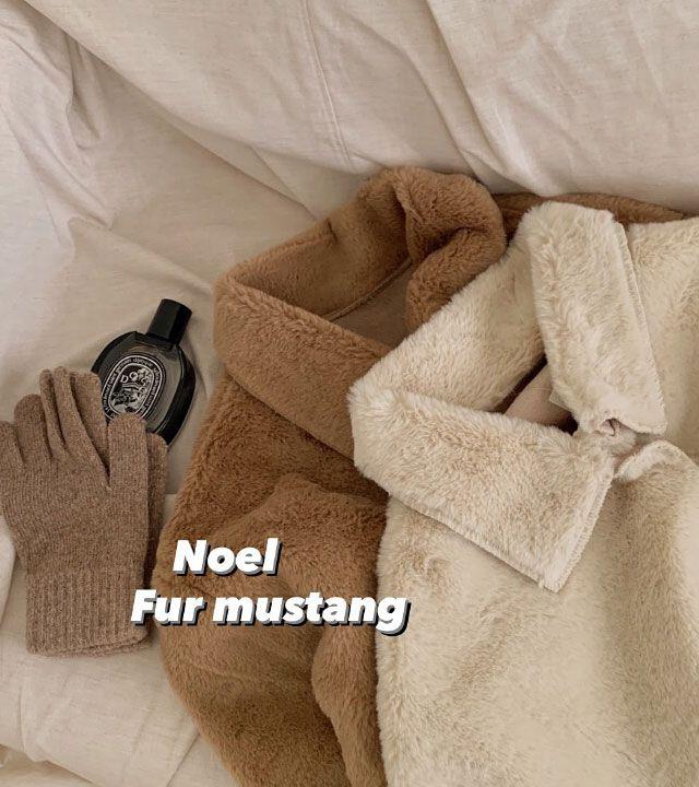 [포근/따뜻] 노엘 퍼 무스탕 미니멀 퍼자켓 (2color)_321g