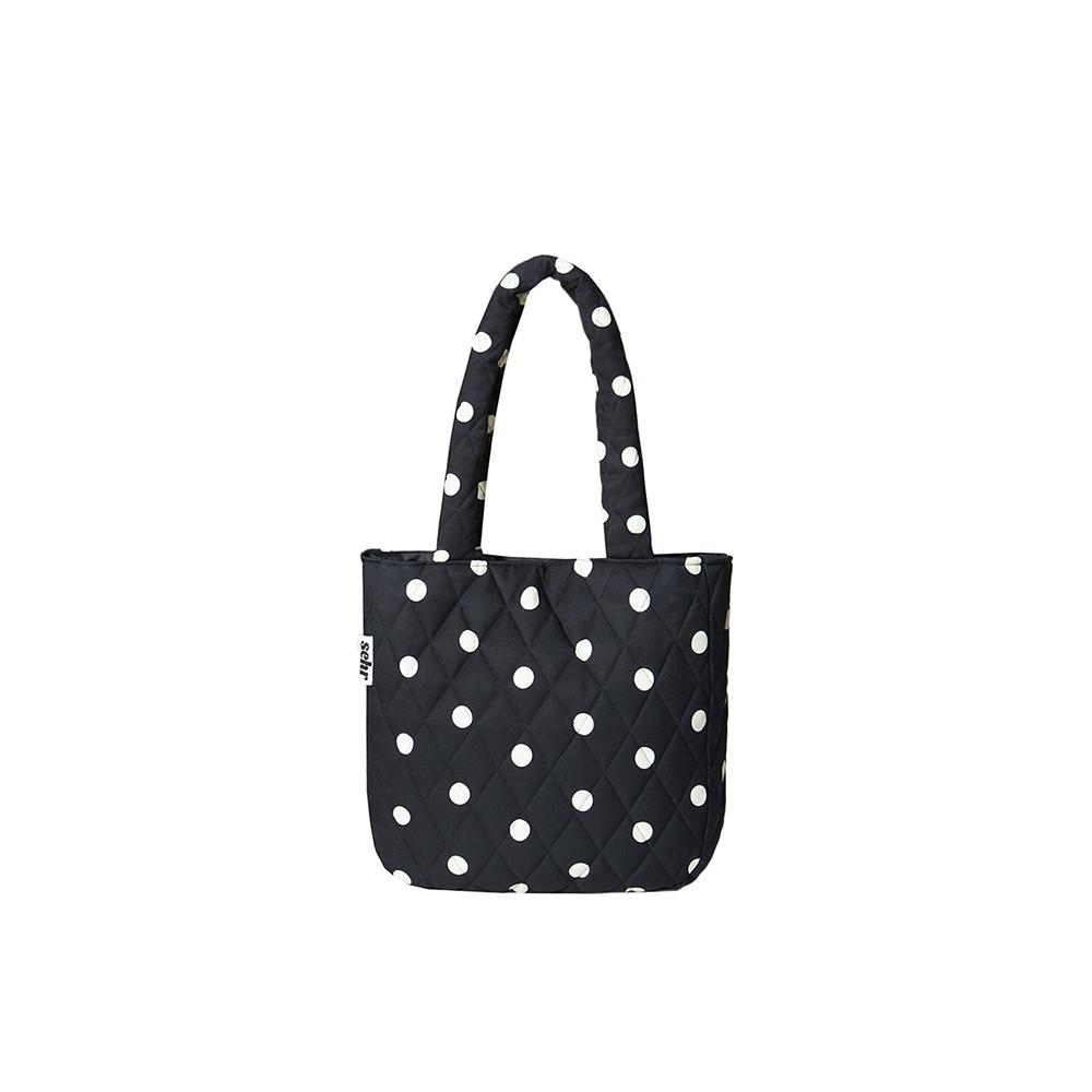 닷닷 미디움 패딩백 (블랙)