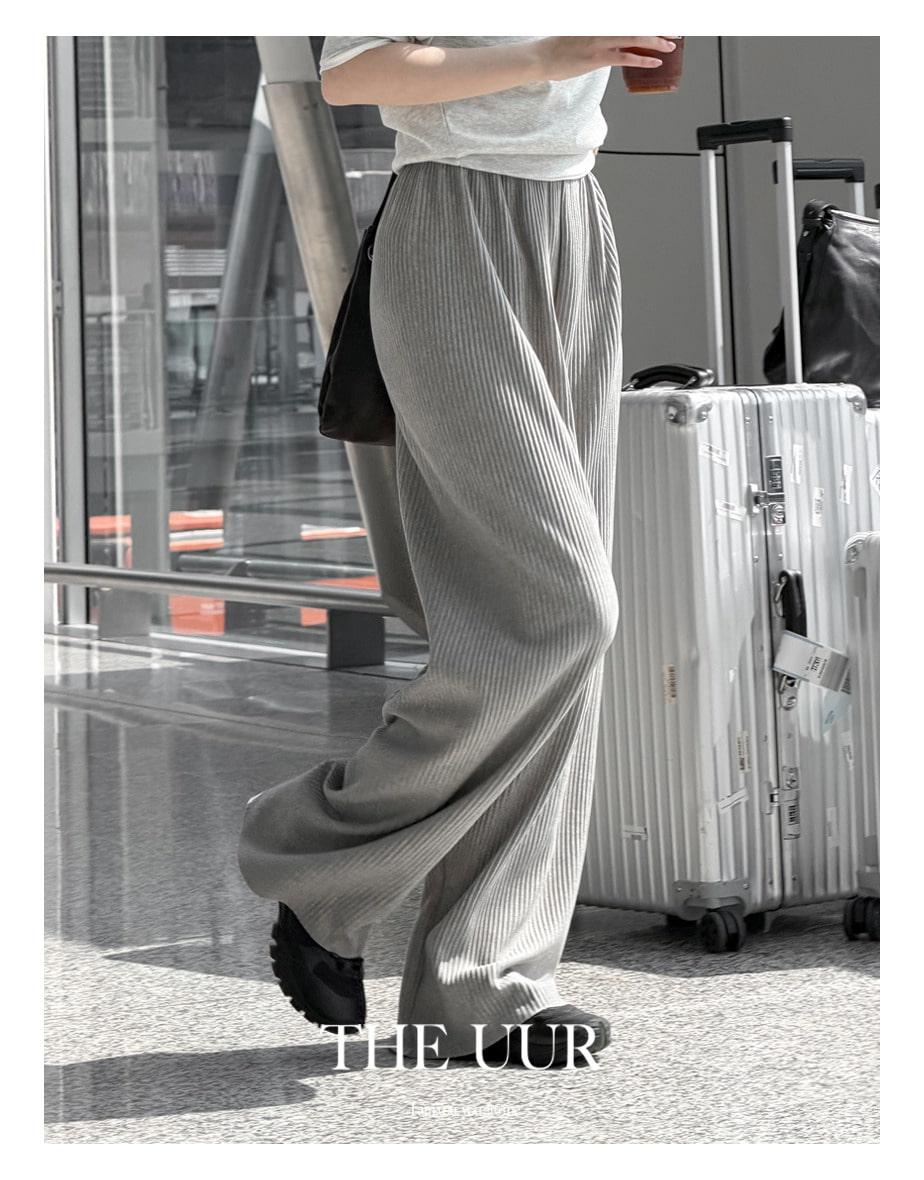 [2차 프리오더] uur lounge banding pants [soft-gray]