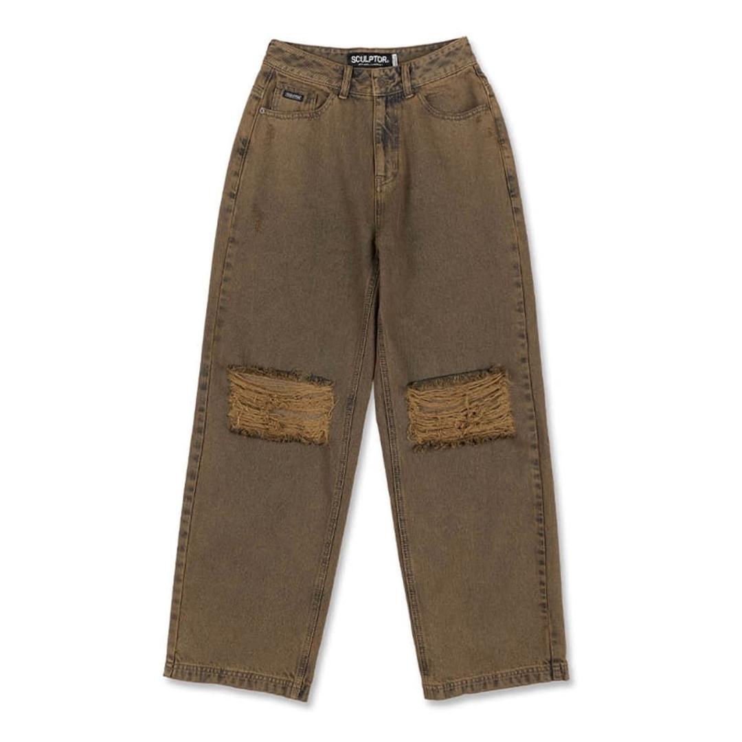 스컬프터 Destroyed Garment Dyeing Pants | 후루츠패밀리