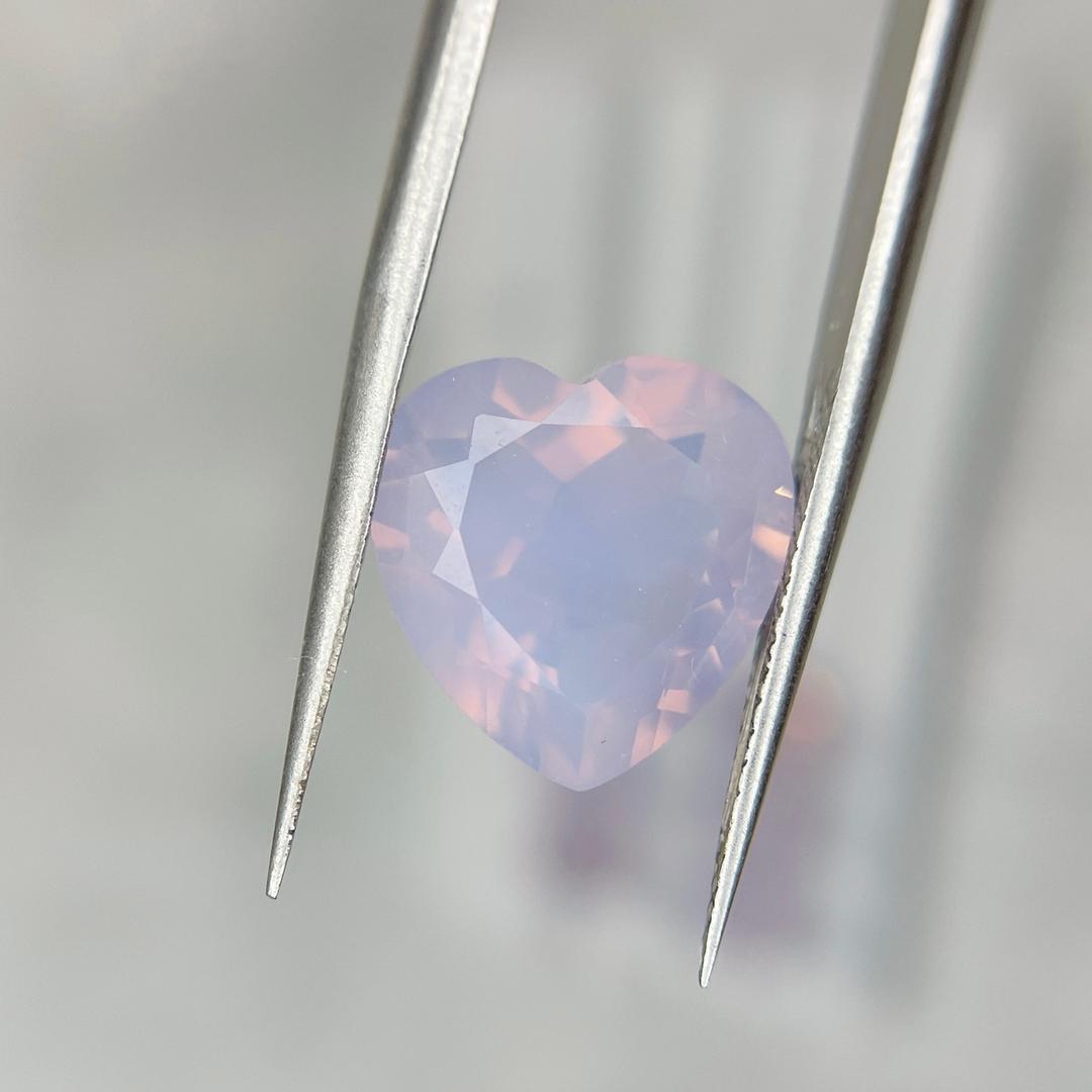 라벤더 문 쿼츠 하트컷 11mm