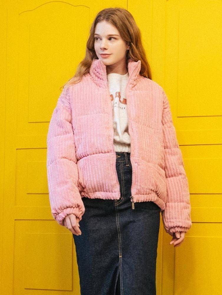 [39,000원 특가] 코듀로이 숏 패딩(WXBPAE1)