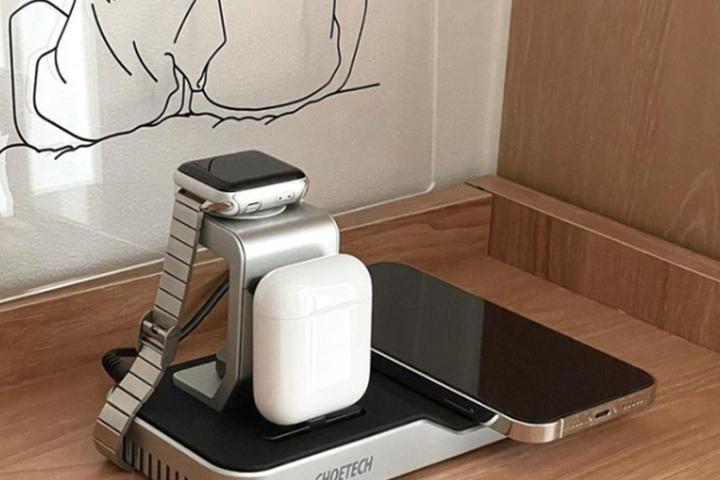 MFi인증 4in1 무선충전기 애플워치 아이폰 에어팟 T316-KR