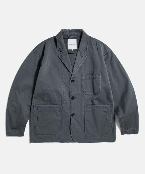 에스피오나지(ESPIONAGE)  Cotton Notched Jacket Charcoal - 사이즈 & 후기 | 무신사