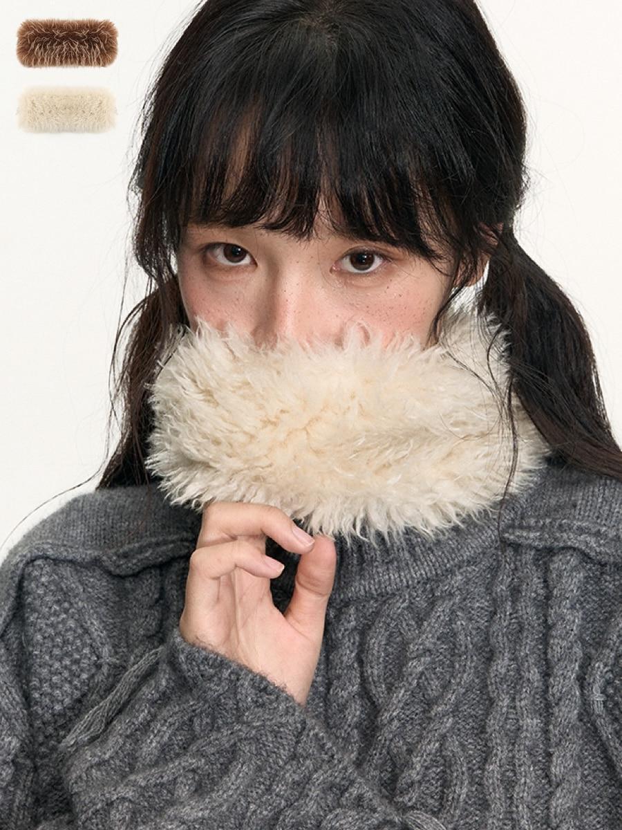 TAKEANAP Faux Fur Neck Warmer (2color)