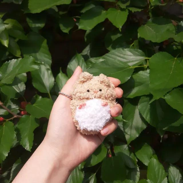 햄스터 뜨개에어팟케이스