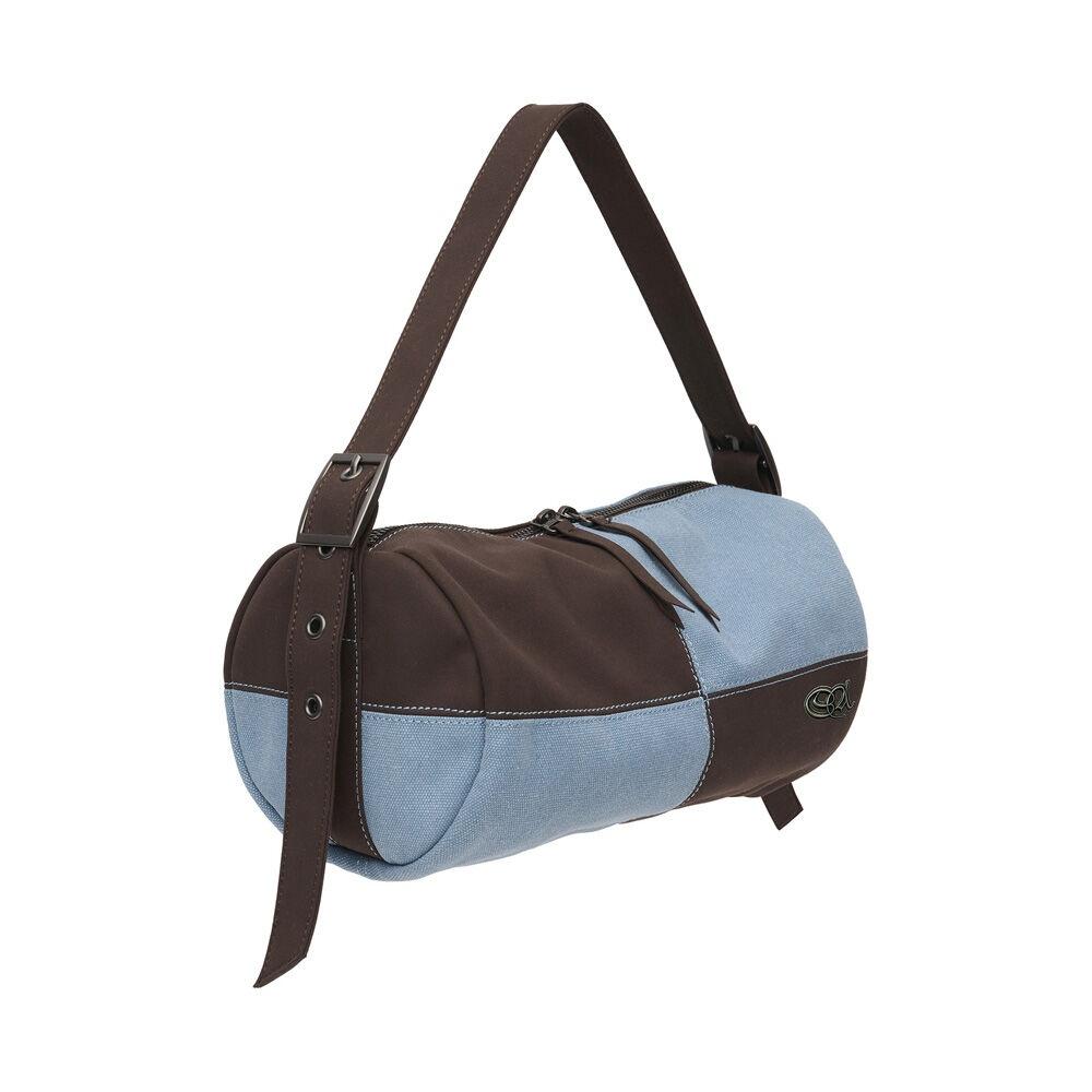 Color Block Mini Duffle Bag Blue/Brown