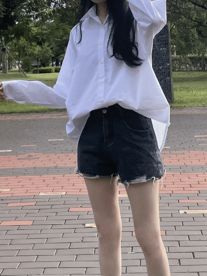 데일리 코튼 셔츠 (2color)