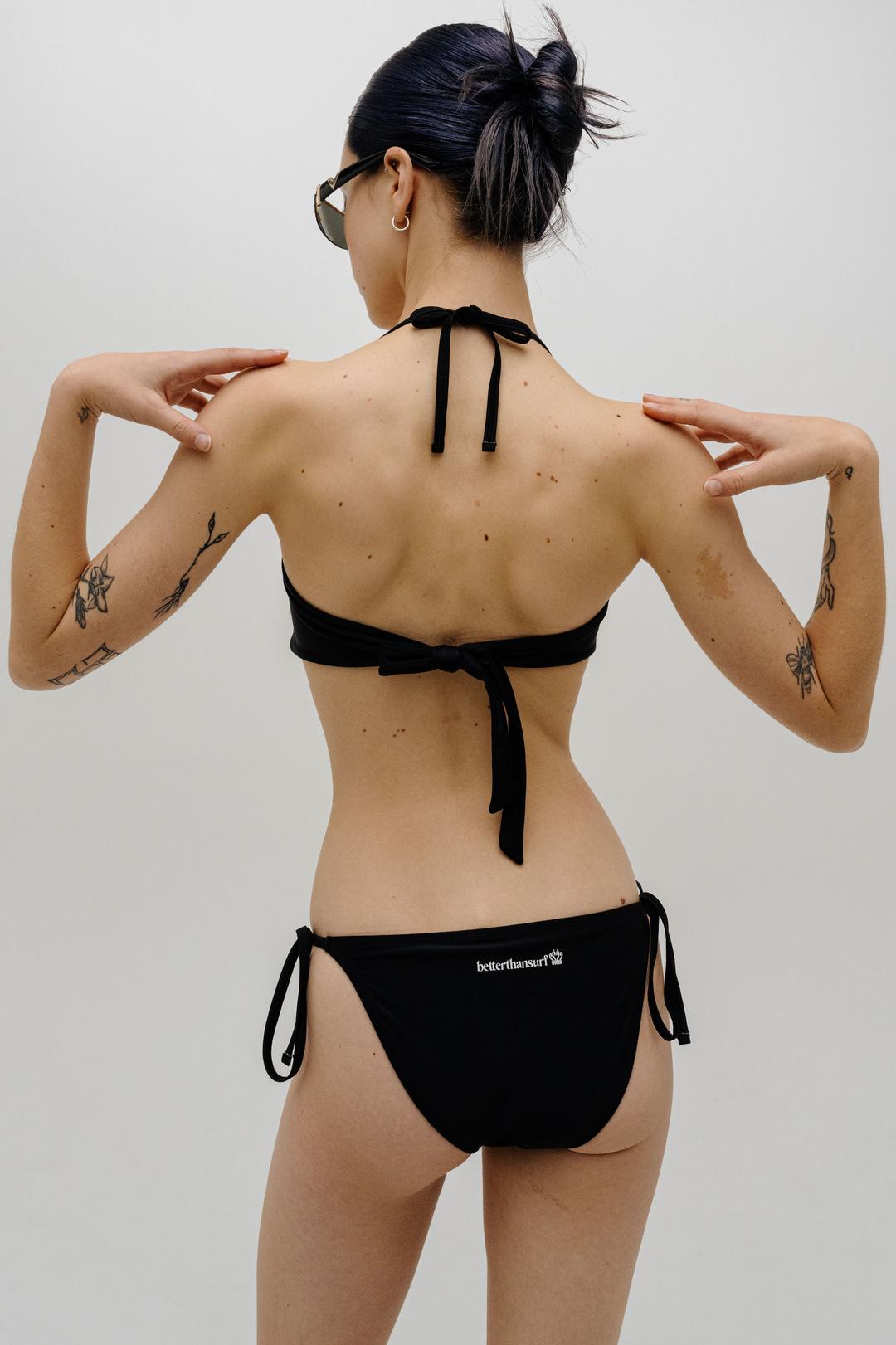 ORG SOLID BIKINI - BLACK