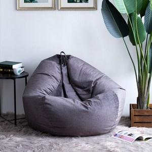 [홈뚜] 1인용 EPP 대형 빈백 소파 무지 쿠션 푹신한 일인쇼파 원룸, 연갈색 (스웨이드)