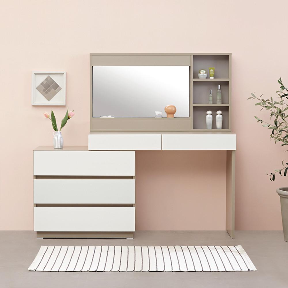 원마인드 로망스 확장형 LED 조명거울 화장대