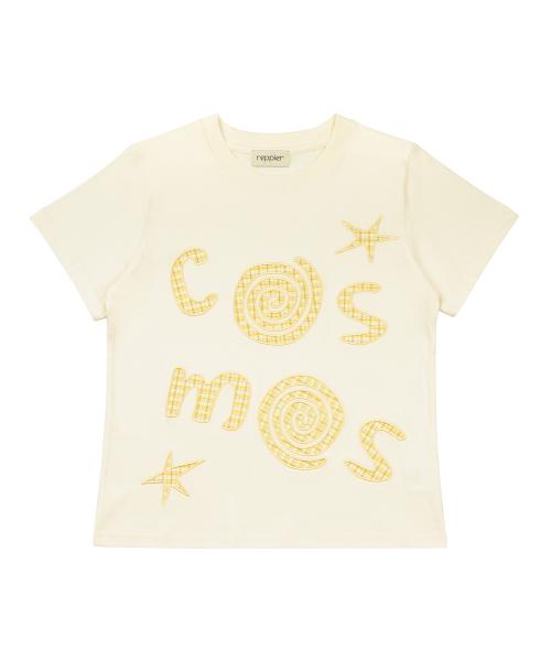 COSMOS Check Patch T-Shirt (Yellow)